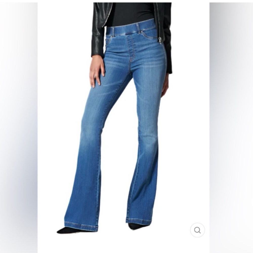 SPANX Light Blue Flare Jeans Vintage Indigo Tall Women’s